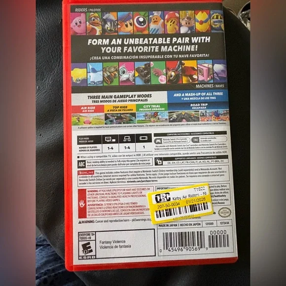 Nintendo Switch 2 Kirby Air Riders Video Game - NWOT! - Picture 2 of 7